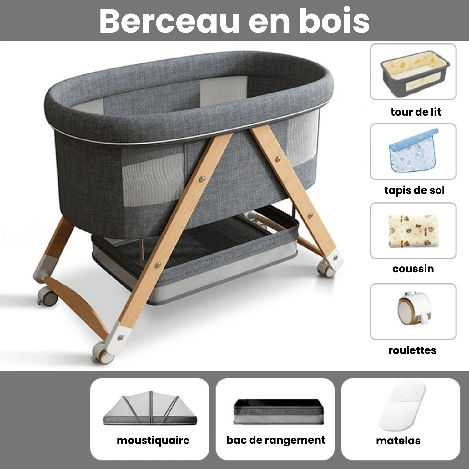 Berceau cododo en bois