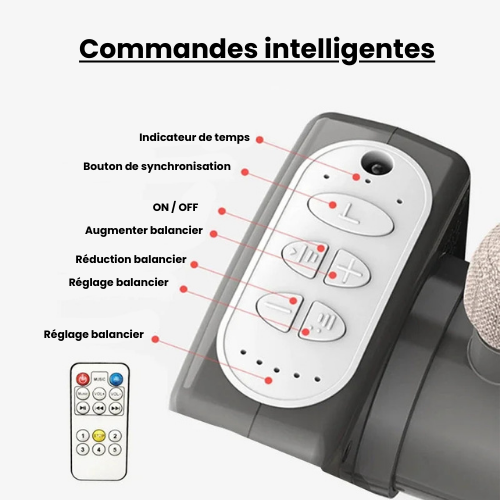 Lit cododo électrique télécommande