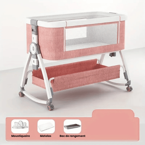 Lit cododo evolutif rose