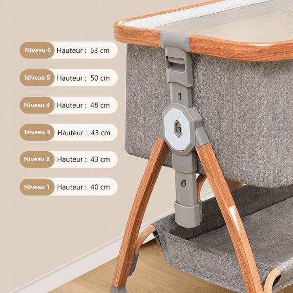 lit cododo en bois taille réglable hauteur