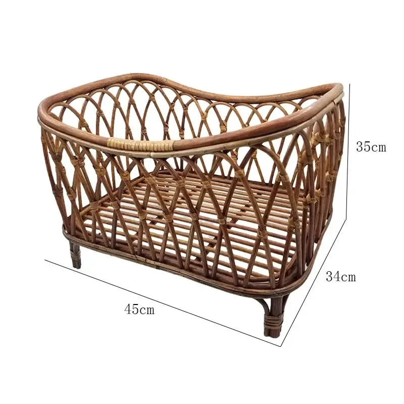 Berceau bebe en rotin