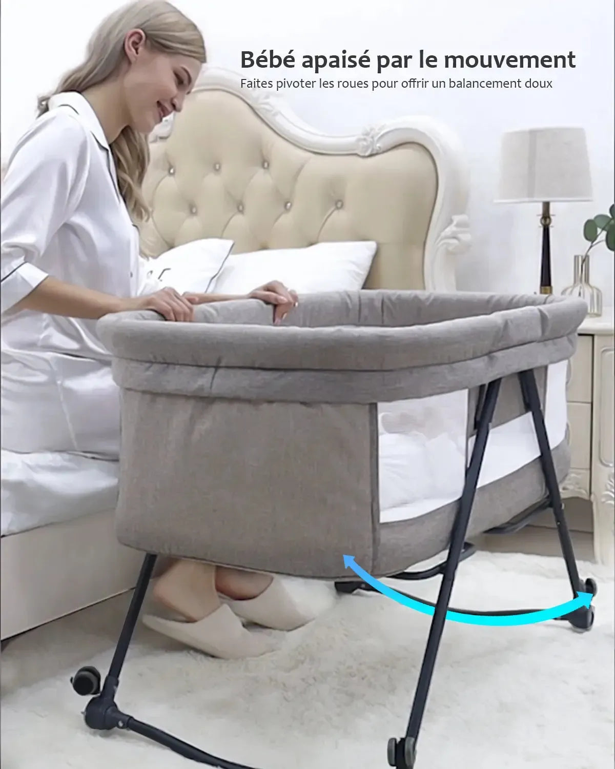 Lit cododo evolutif moustiquaire beige